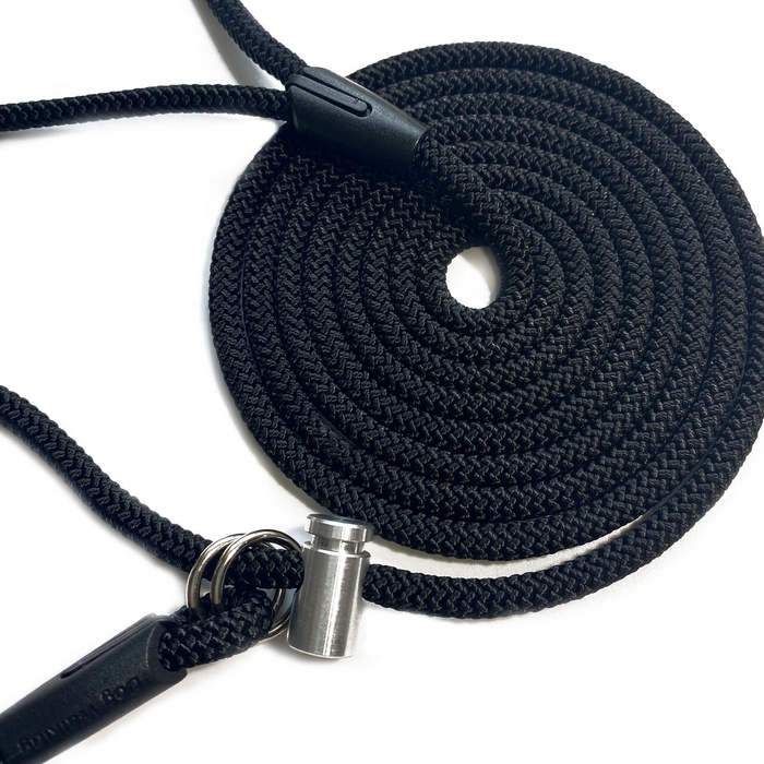 Повідець контролер Dog Walking CONTROL LEASH для вигулу та дресирування собак 7 мм 2.5 м чорний                              