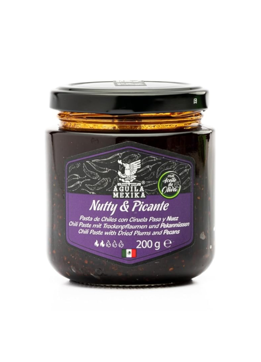 ÁGUILA MEXIKA Nutty & Picante Делікатесна Мексиканська Паста Чилі/Сальса з чорносливом і пеканами