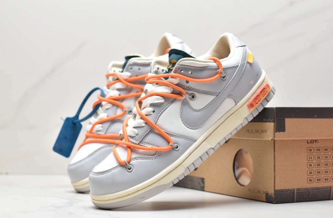 Off-White x Nike SB Dunk Low Lot”The 4450 DM1602-104