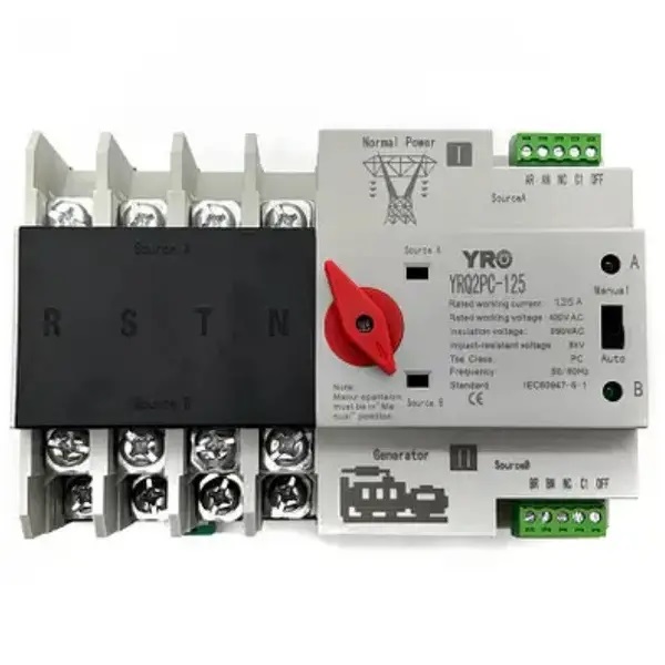 Автоматичний ввод резерву YRQ2PC-125 PC ATS 4P 63A 220V GENERATOR TYPE