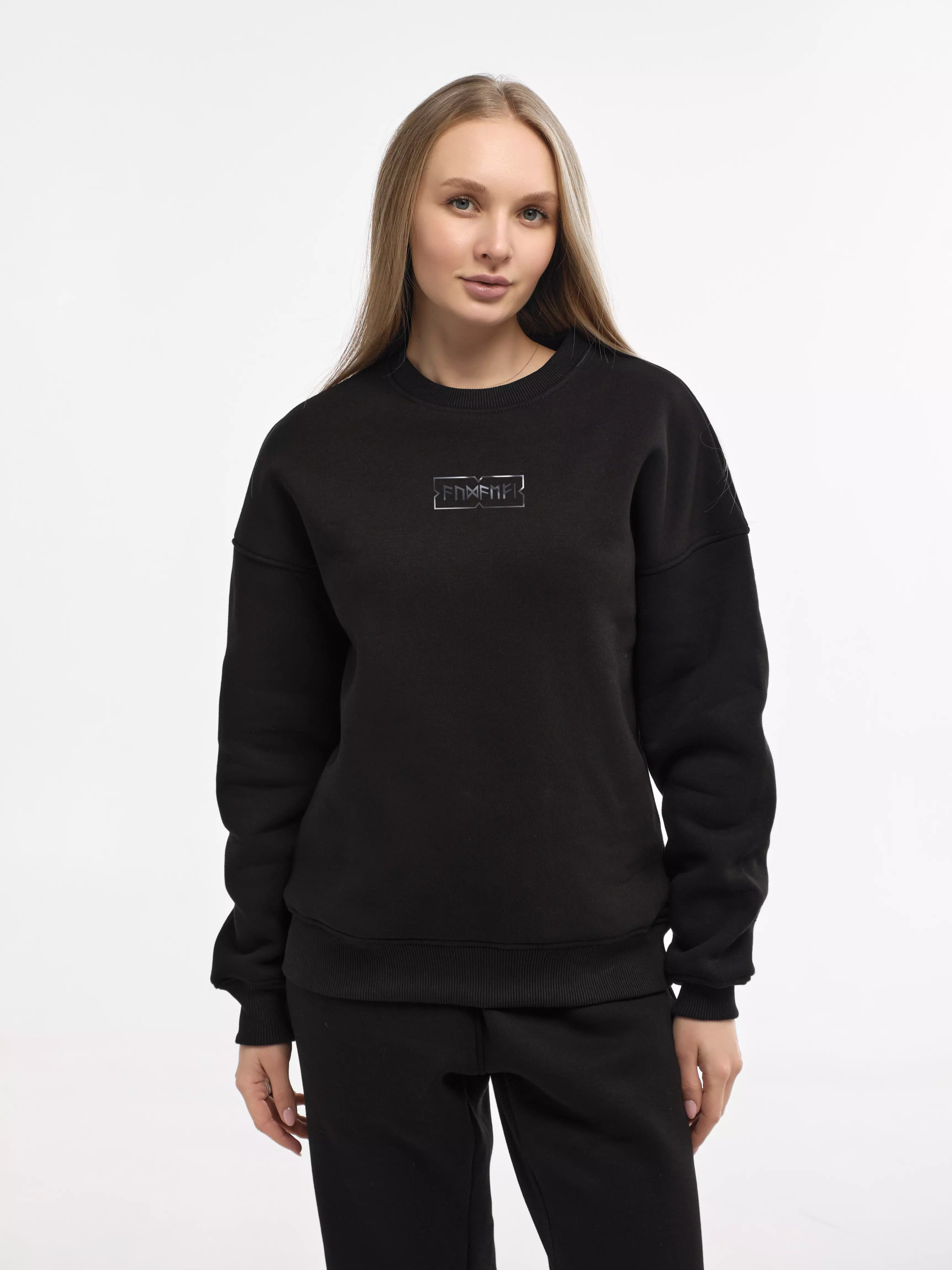 SWEATSHIRT "AUDAEFI" | BLACK EMOTION | XS1