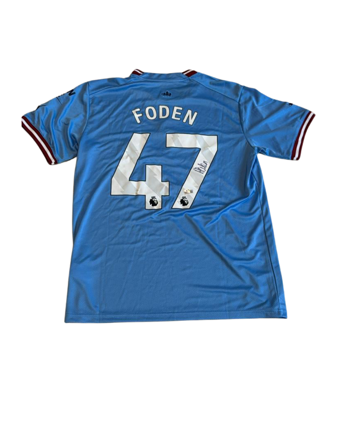 JERSEY PHIL FODEN SIGNED CERTIFICADO BECKETT
