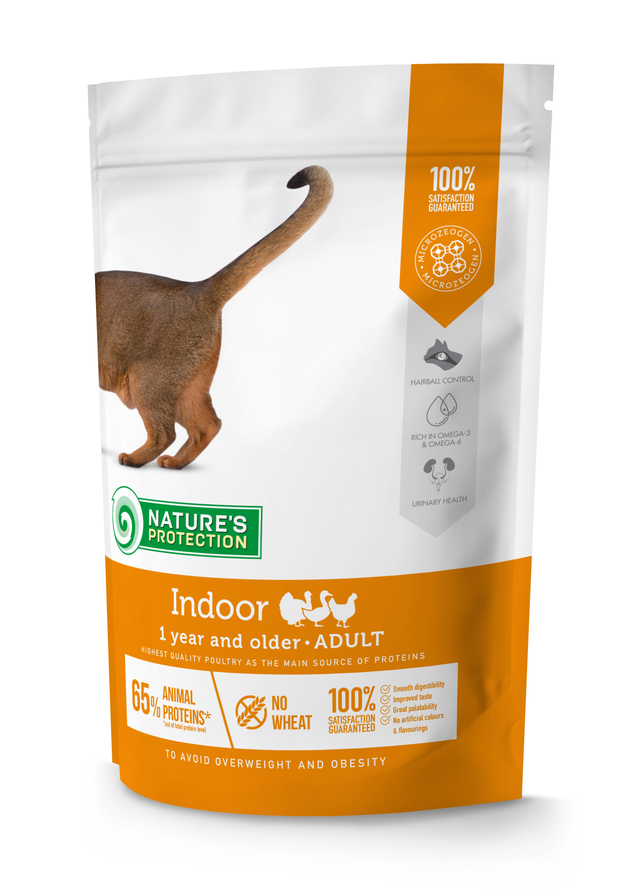 Сухий корм для дорослих котів мешкаючих у будинку Nature's Protection Indoor 400г