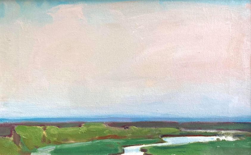Calm, 2022, 25x40sm, oil on canvas
