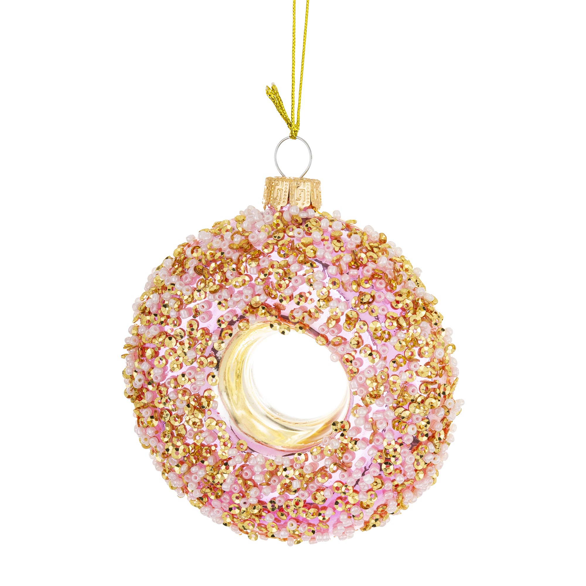 Новорічна підвіска на ялинку у формі пончика