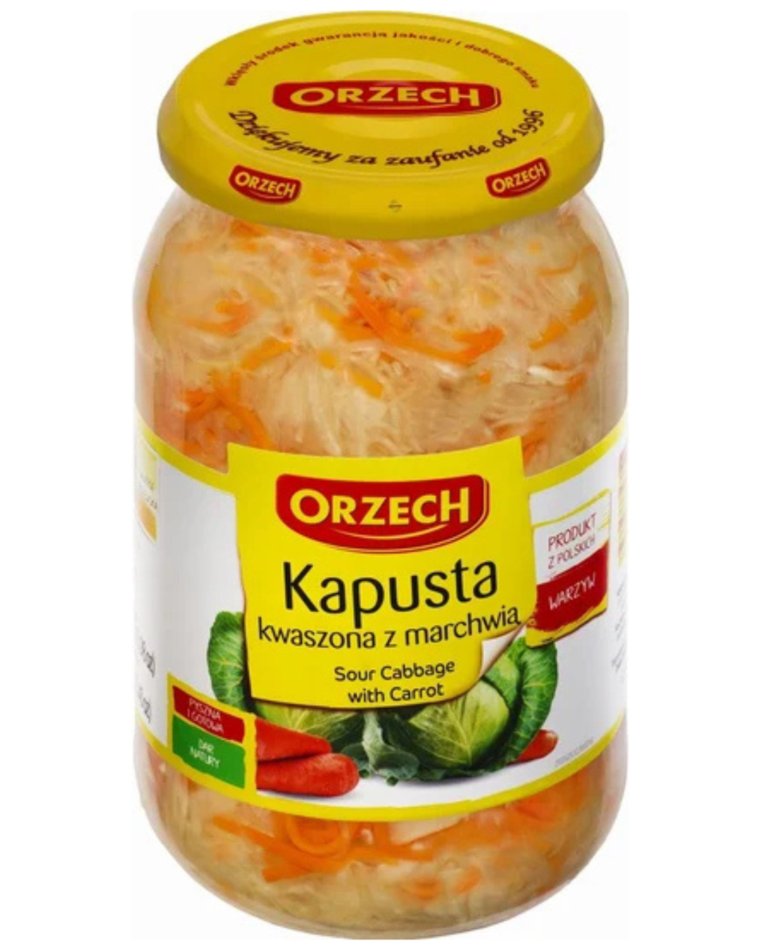🇵🇱 "Orzech" Капуста квашенная с морковью, 800 гр.