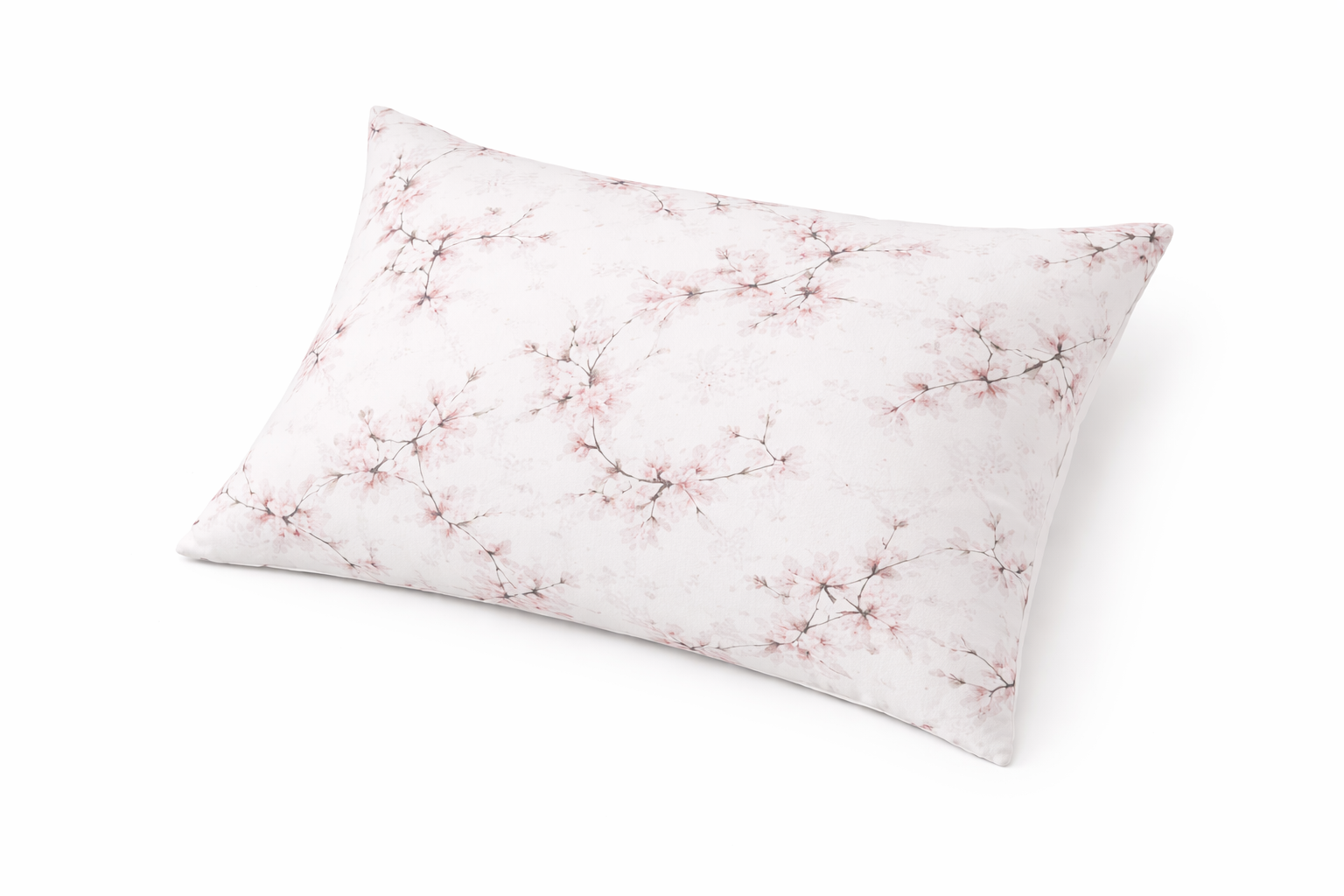 Наволочка ранфорс принт ""Дрібні букети на білому"