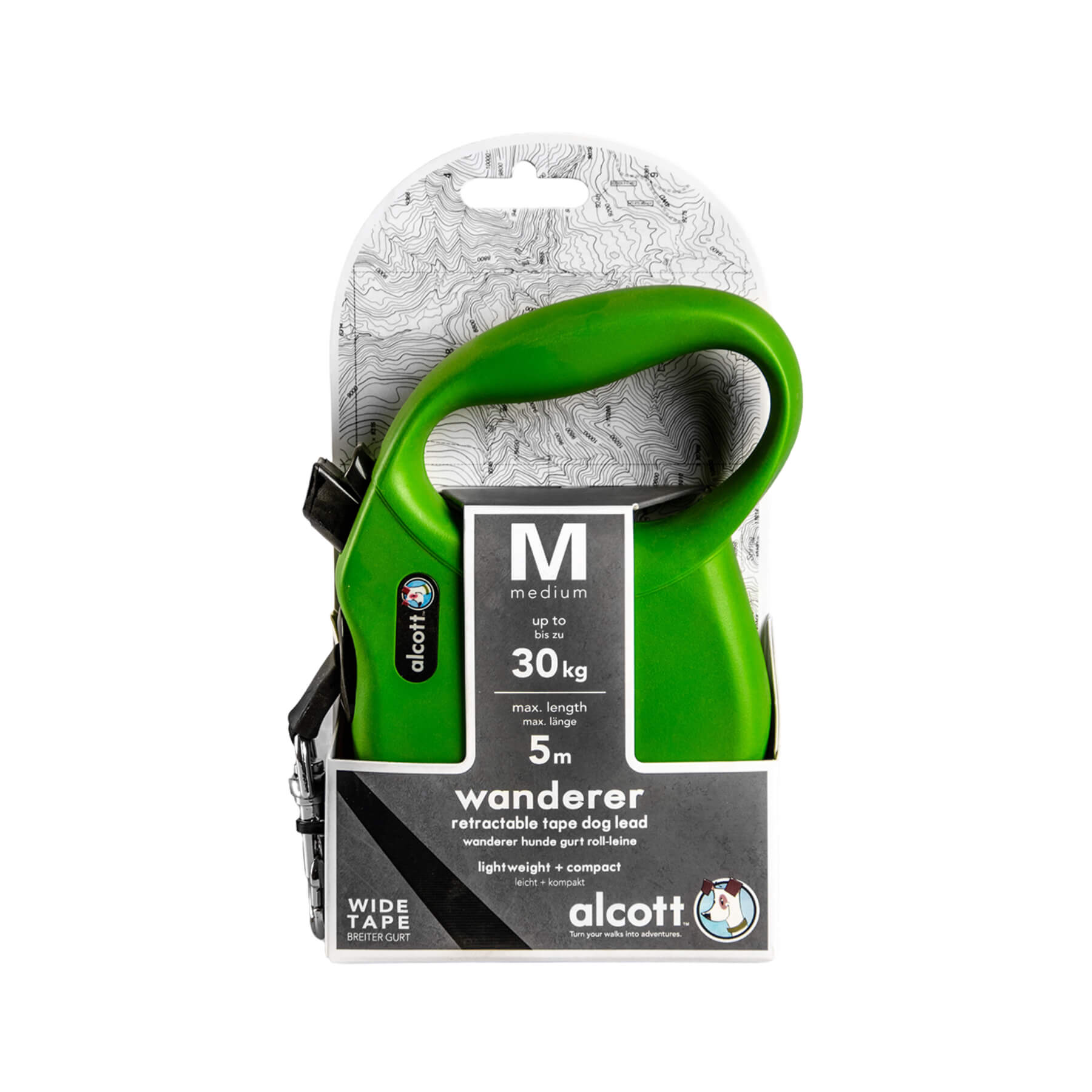 РУЛЕТКА Alcott 5 м/30 кг зелена 19347