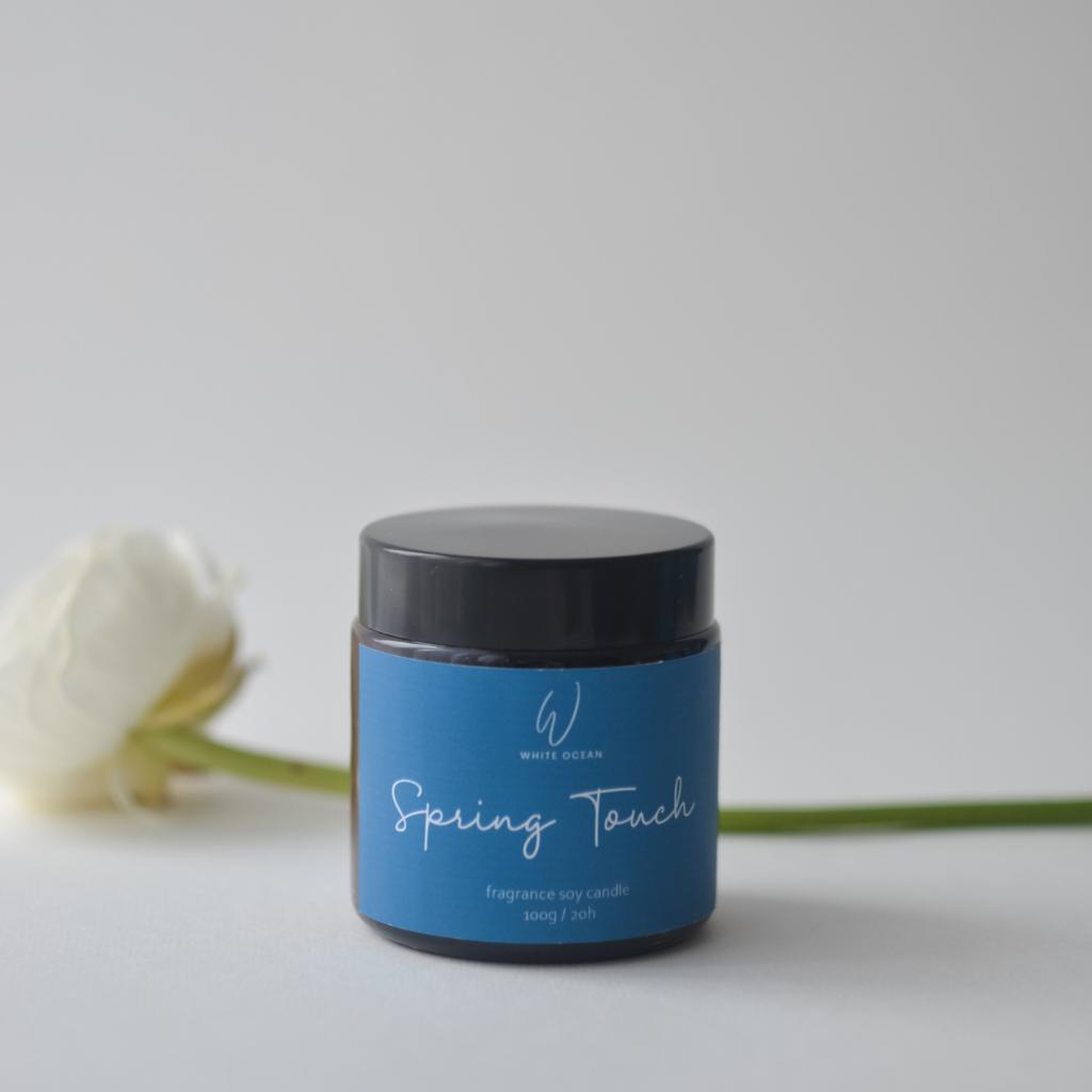 Spring Touch (Дотик Весни) - парфумована свічка ручної роботи