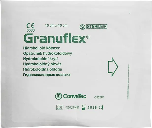 10×10см.Granuflex(грануфлекс) гідроколоїдна пов'язка пластир гідроколоїдний 1шт.