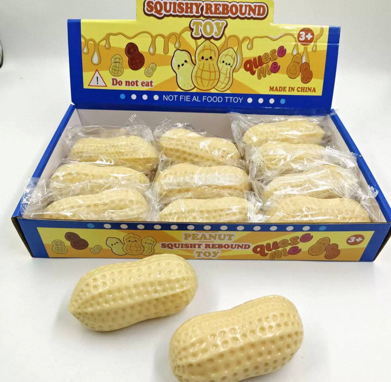 Іграшка-антистрес сквіш Арахіс, Peanut Squishy Rebound Toy, 1 шт, 10 см 