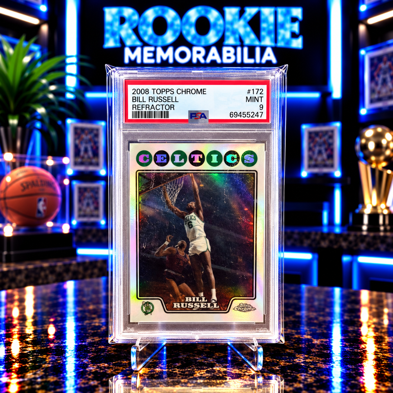 Bill Russell Refractor PSA 9