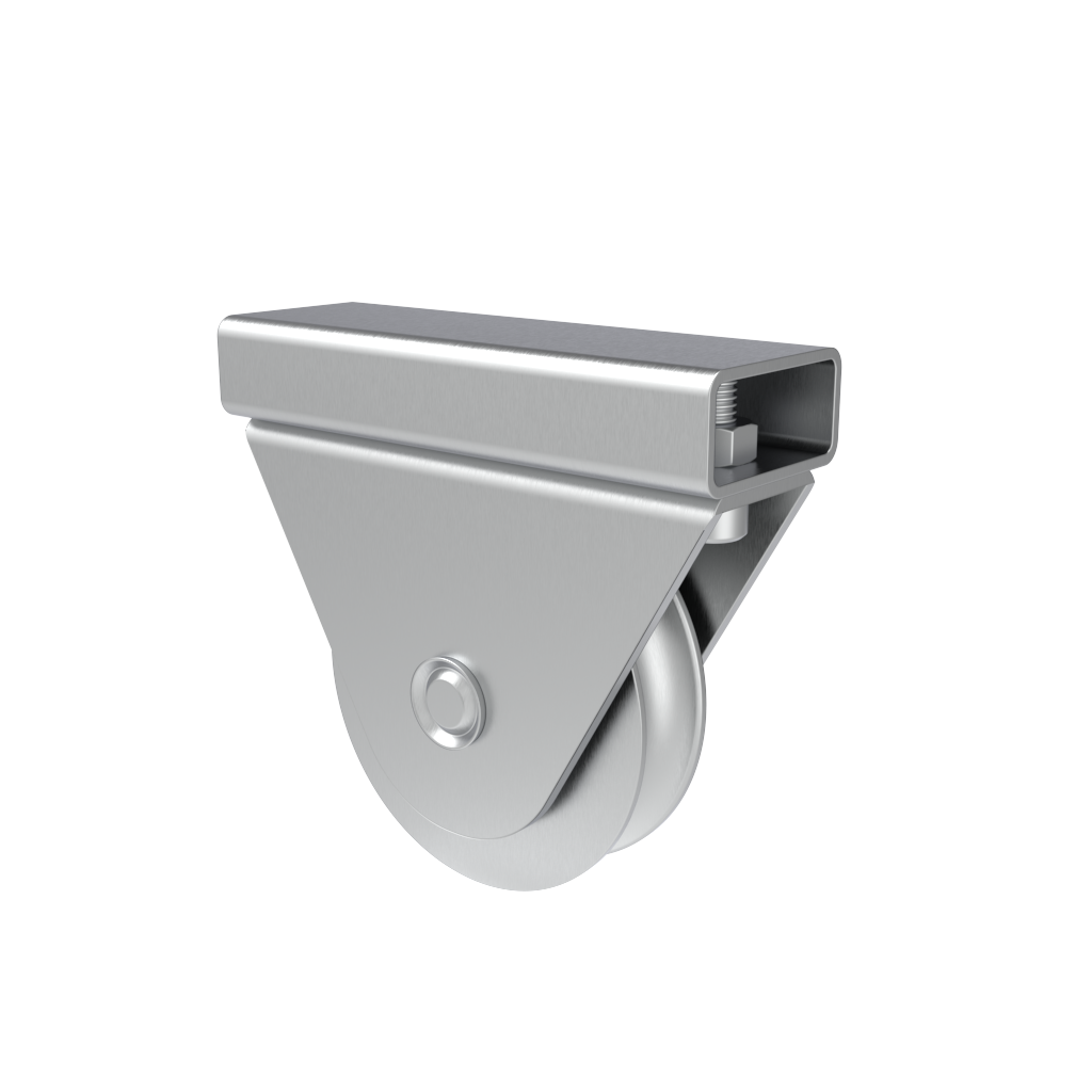 Кронштейн зовнішній Альфа з накладкою 20 мм для відкатних та підвісних воріт вагою до 400 кг