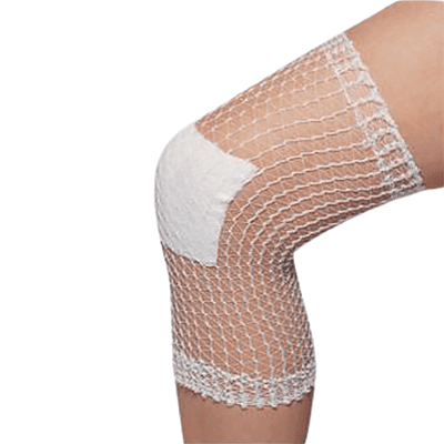 Filet tubulaire de maintien sans latex pour pansements