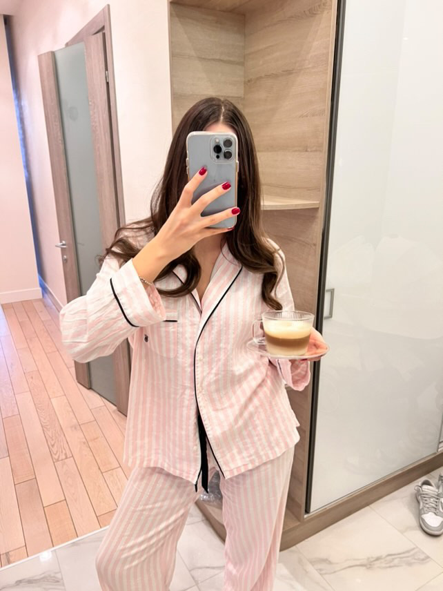 Піжама з штанами Flannel Long PJ Set в полоску