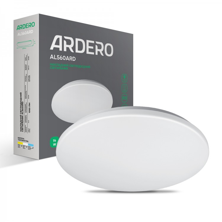 Світлодіодний світильник Ardero AL560ARD 14W 5000К IP20 матовий