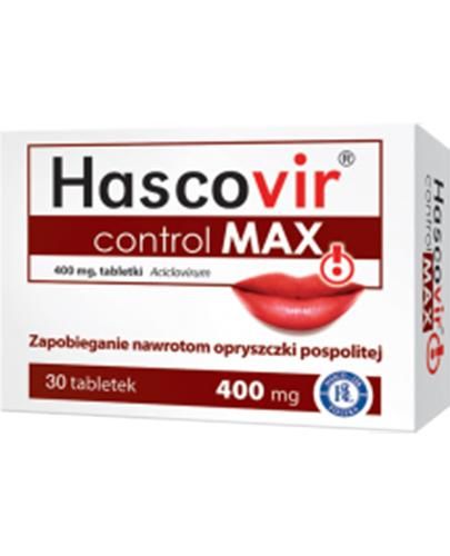 Hascovir control MAX 400 мл від герпесу - 30 табл