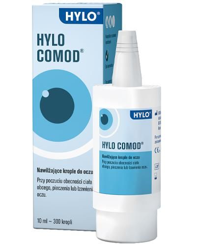 HYLO COMOD очні краплі при сухості та печінні в очах - 10 мл