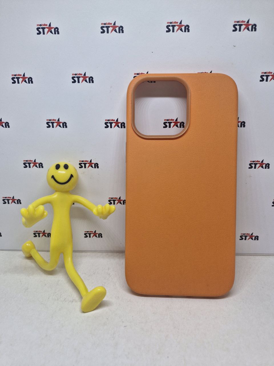 Чохол шкіряний 14 Pro Max+ MagSafe orange