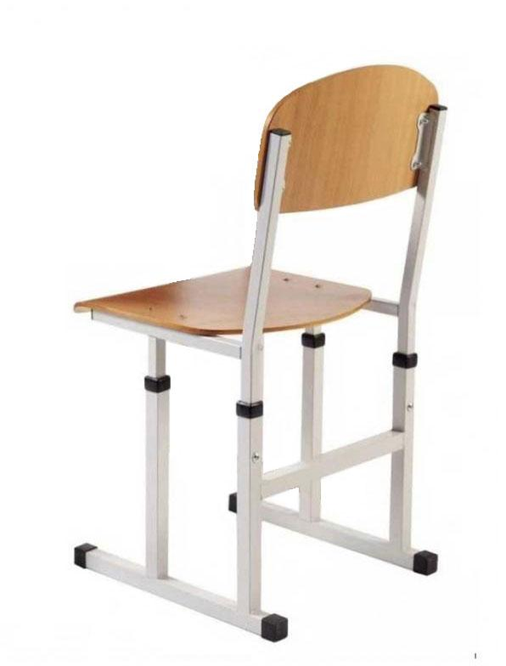 Стілець учнівський полозковий на квадратній трубі, покриттям HPL, регульований по висоті KOMODO.