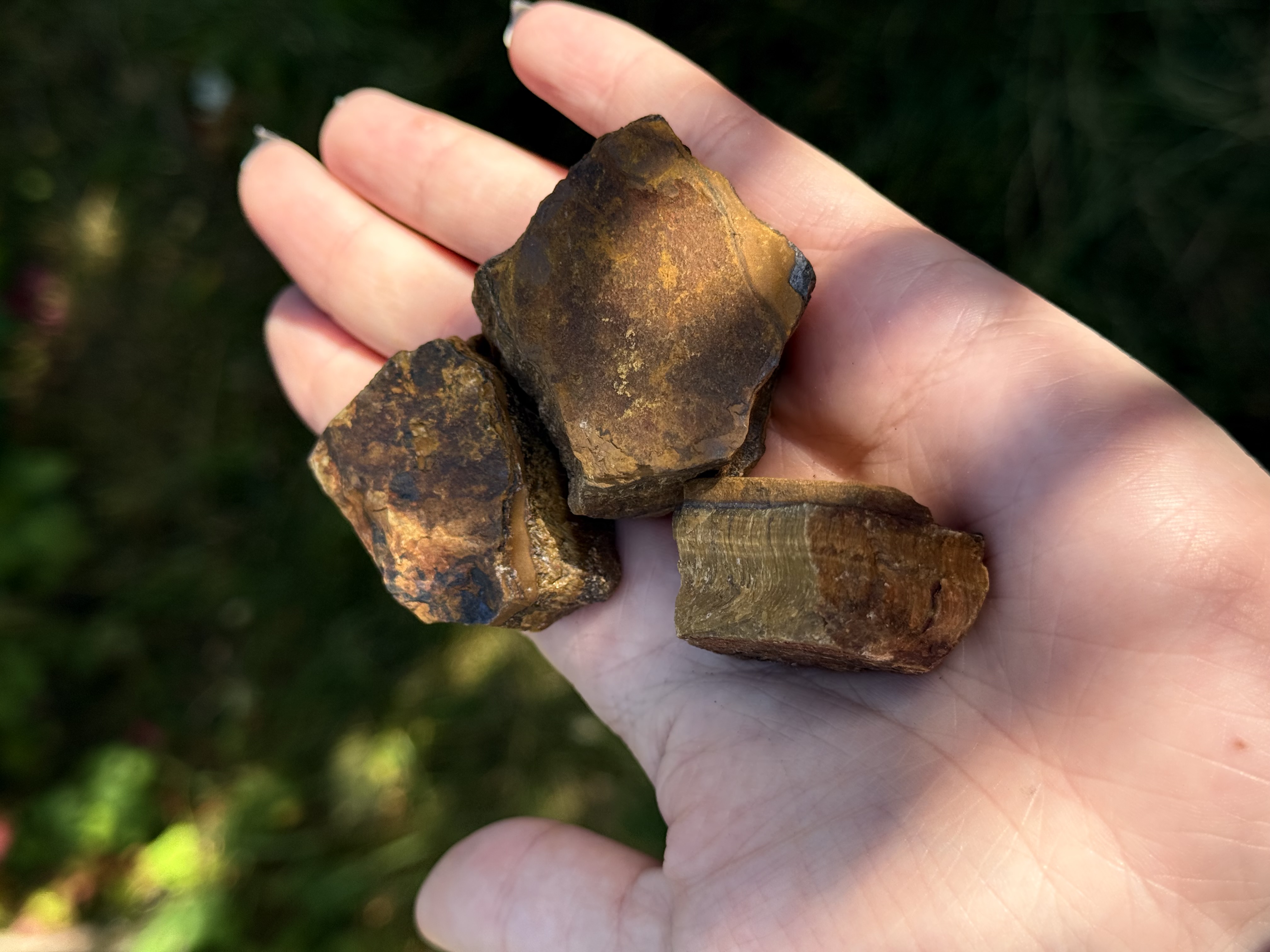 Тигрове око (необроблене)