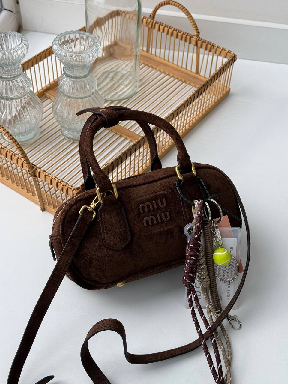 Miu Miu Arcadie Suede Bag
