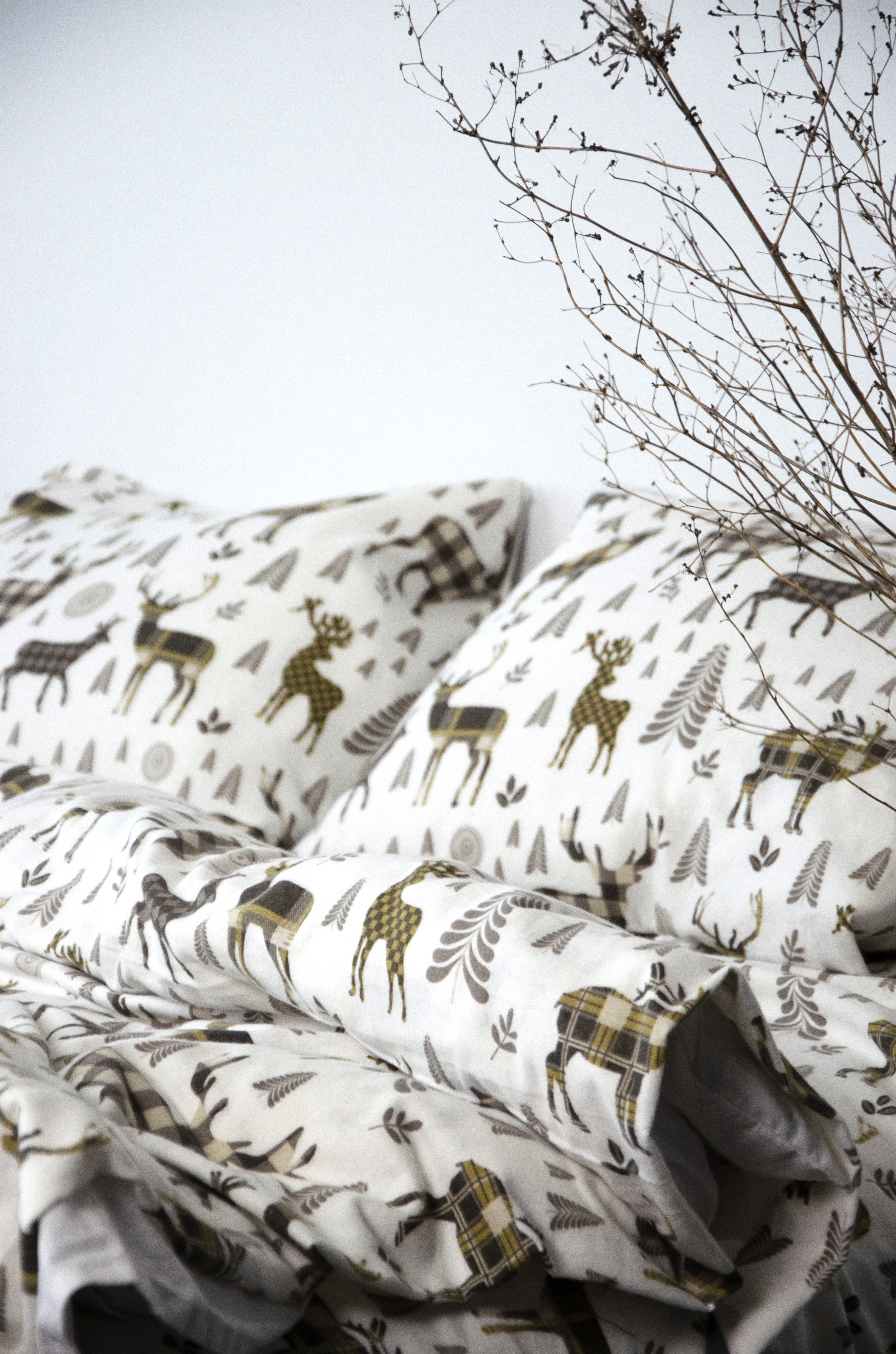 Постільний комплект Фланель преміум Англійський олень