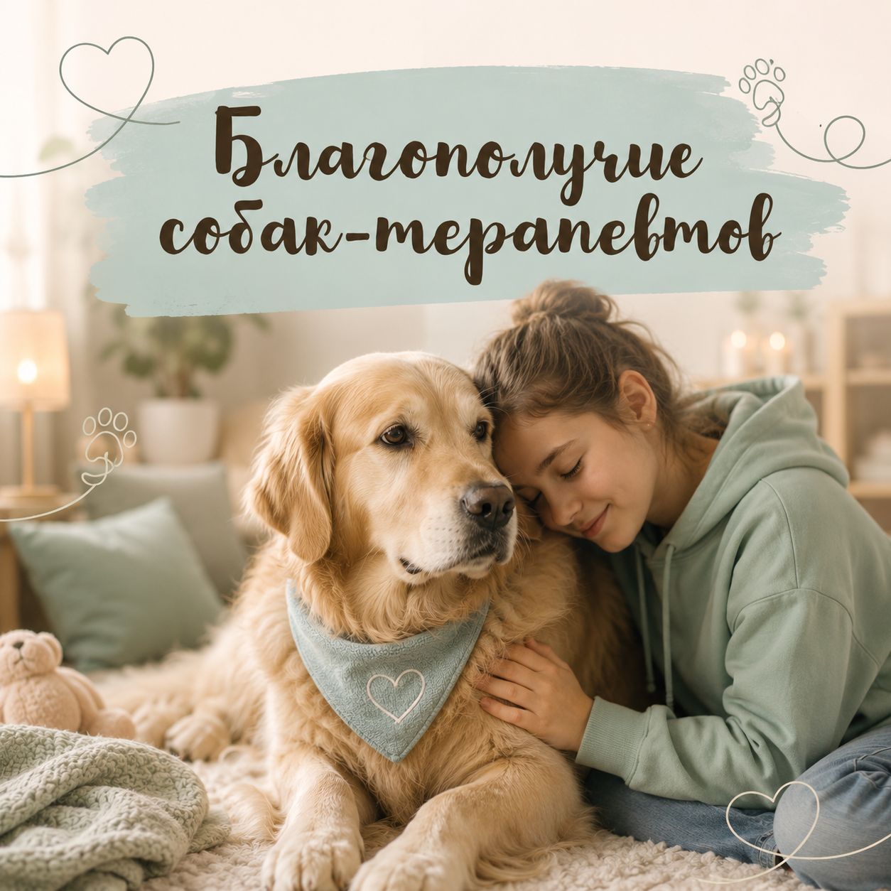 Благополучие собак-терапевтов