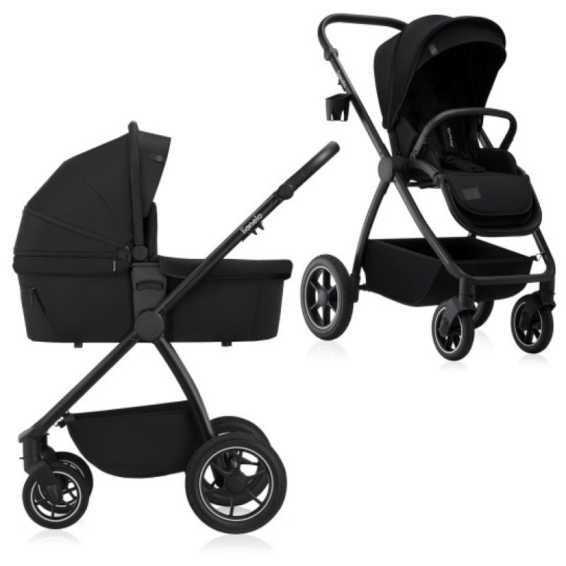 Коляска 2 в 1 Lionelo Meril Black Onyx