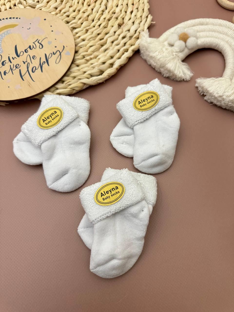 Теплі махрові шкарпетки для малюків (розмір 0)
