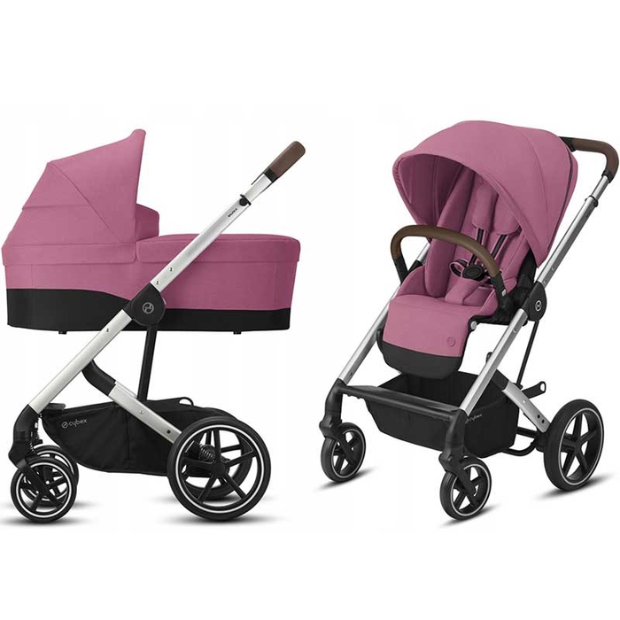 Коляска Cybex Balios S Lux SLV 2 в 1 Magnolia Pink