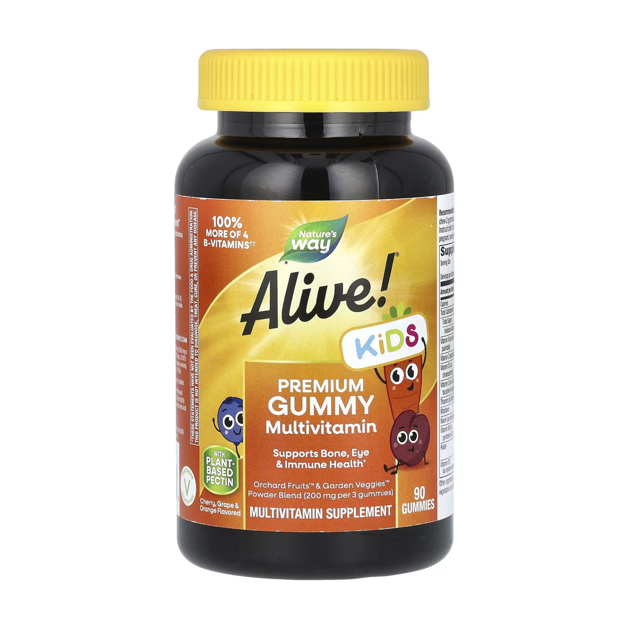 Мультивітаміни для дітей, Premium Kids Multivitamin - 90 gummies Cherry, Orange Grape