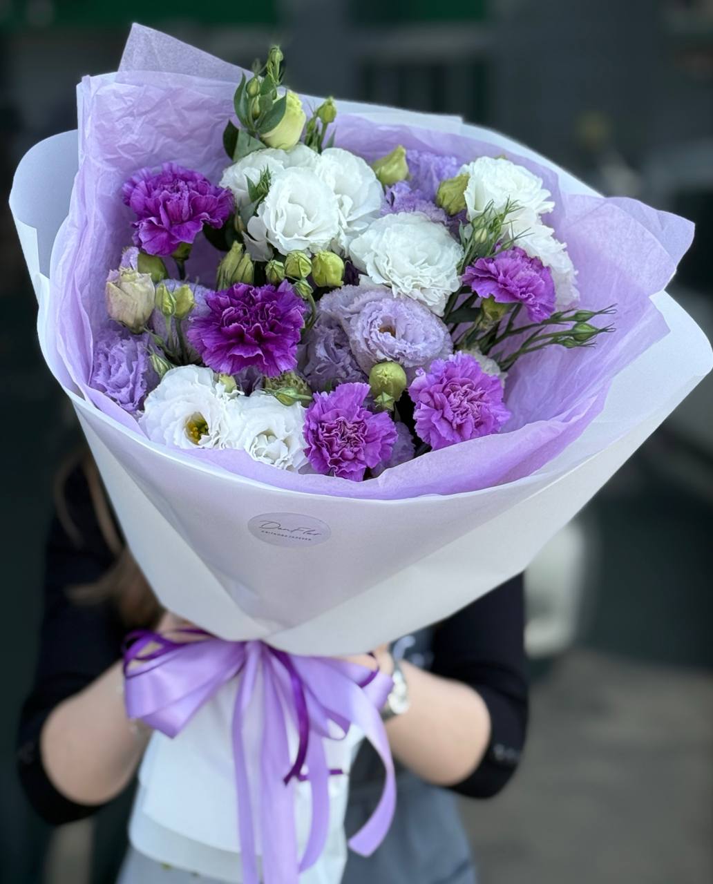 Букет з еустоми мікс