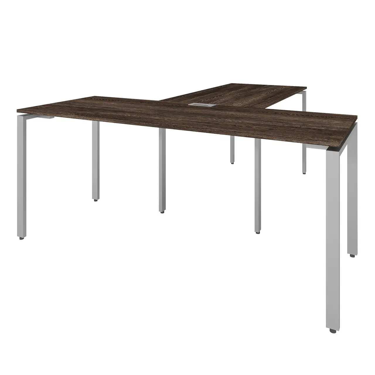 Стіл керівника з приставкою KMB 1, кабінет керівника, стіл керівника з брифінгом 1800/700/750+1350/700/750 мм.