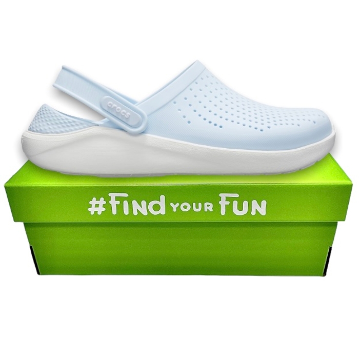 Crocs LiteRide Clog Mineral Blue/White Сабо Крокси жіночі блакитні