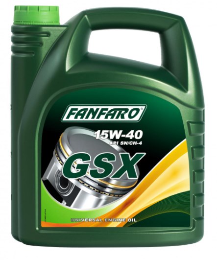 Моторна олива мінеральна (бензин) FANFARO GSX 15W-40  4л