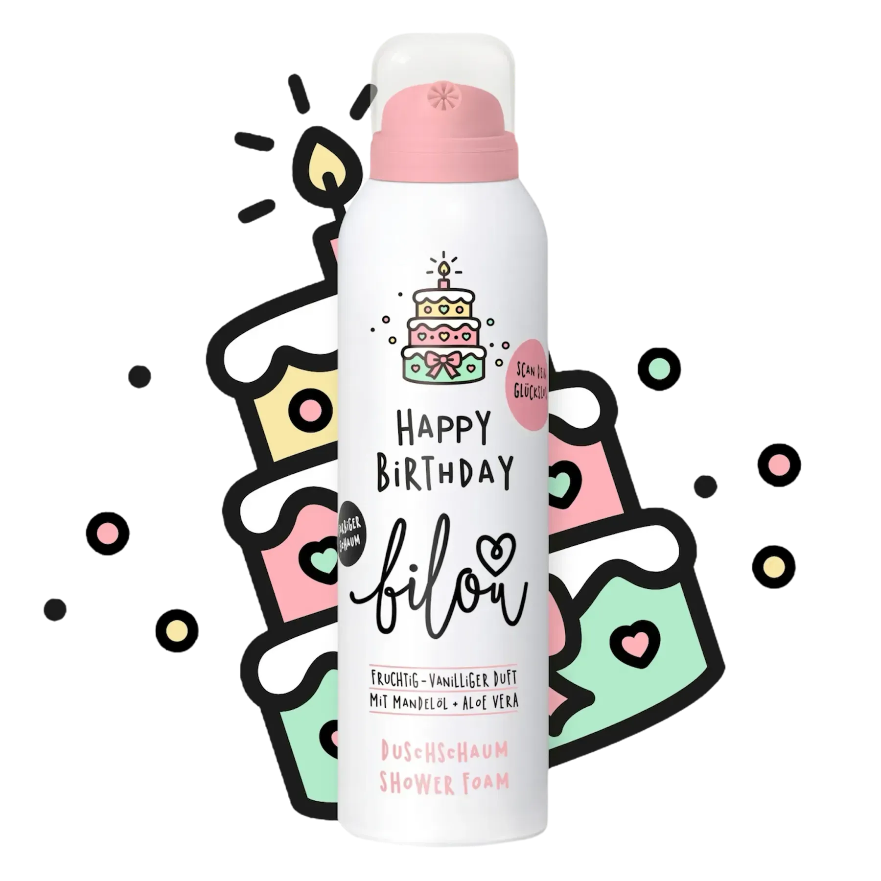 Пінка для душу Bilou Happy Birthday 200 мл