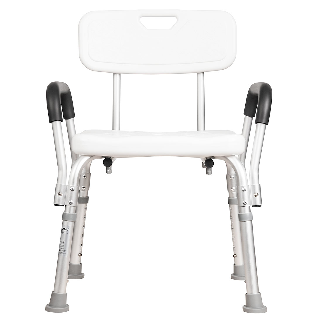 Shower Chair, Aluminium Rust Free, Adjustable Height - Heavy Duty