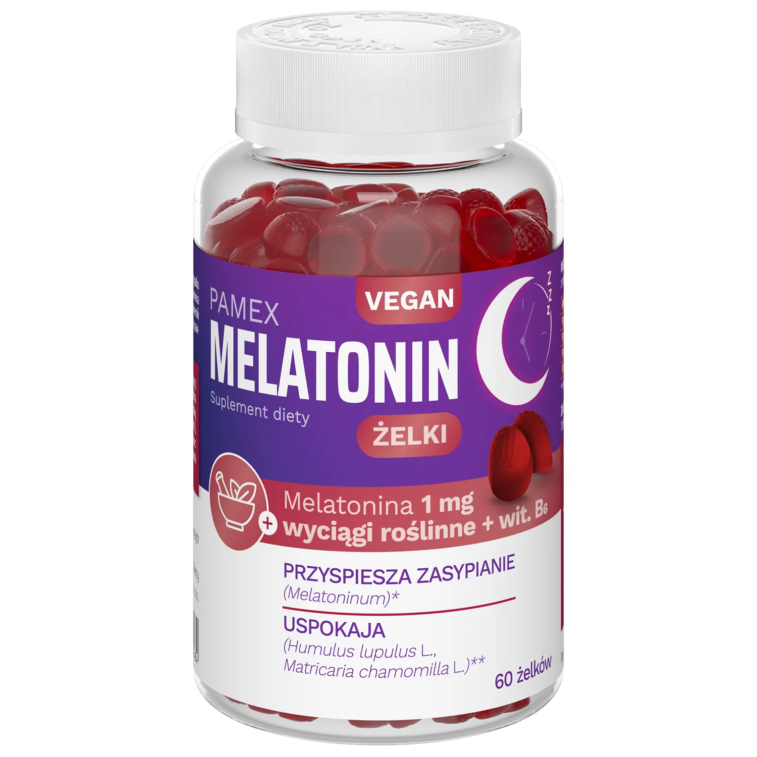 Pamex Melatonin жувальні цукерки для сну - 60 шт