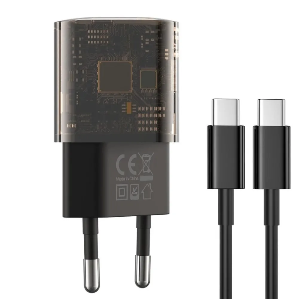 МЗП XO CE05(EU) PD30W+QC3.0 18W fast charger with Type-c cable