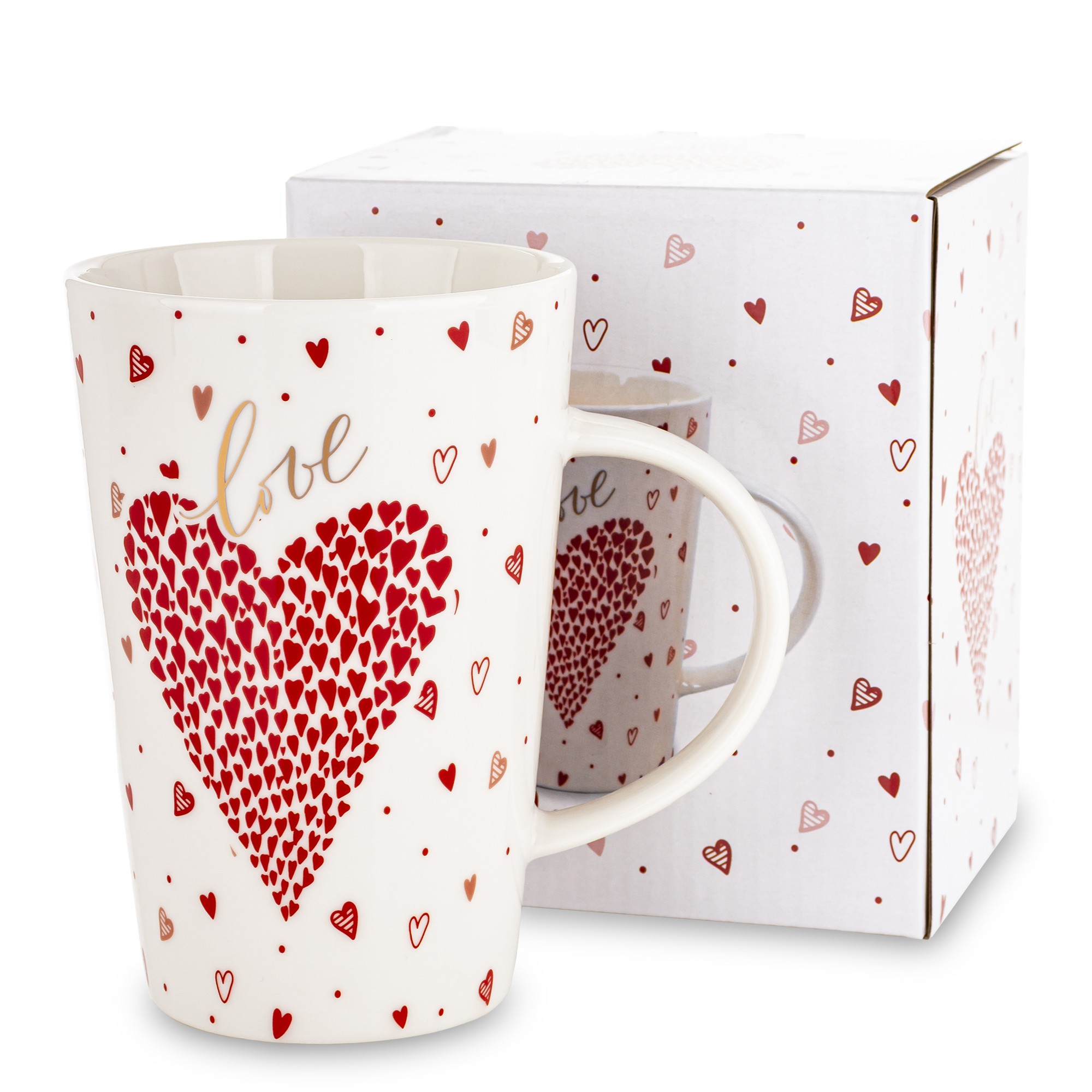 Кухоль порцеляновий 440 мл «Love» для кави та чаю