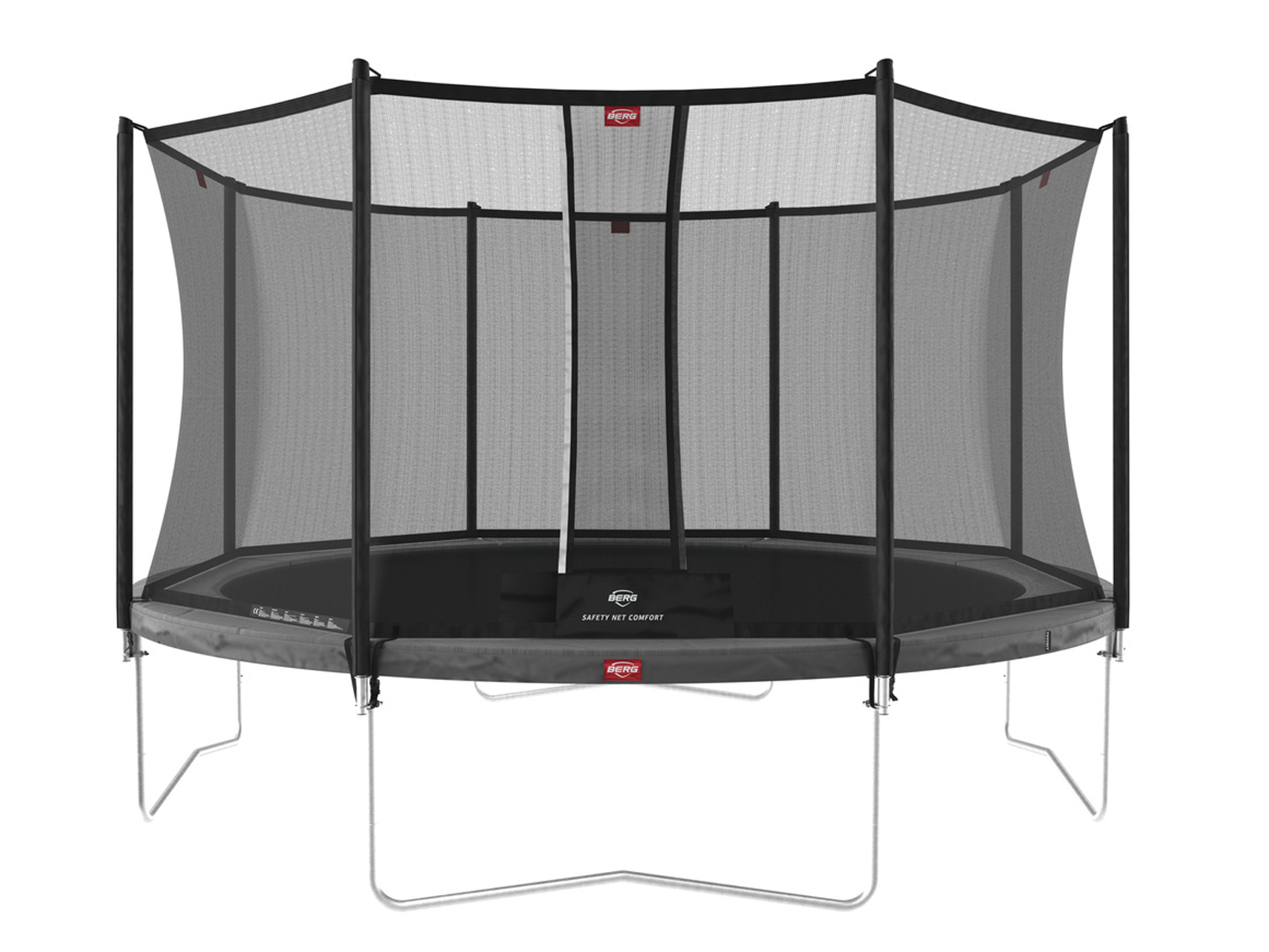 Батут BERG Favorit Grey 380 + захисна сітка Safety Net Comfort