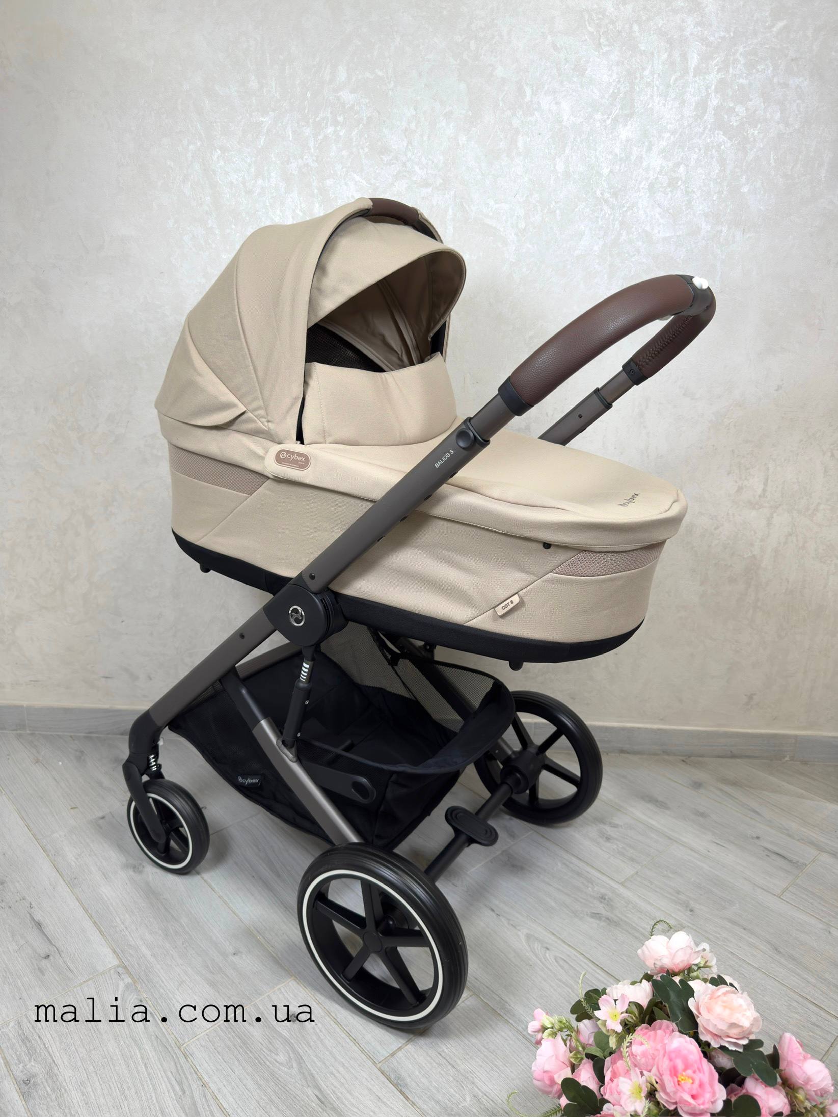 Коляска 2в1 Cybex Balios S Lux TPE Almond Beige