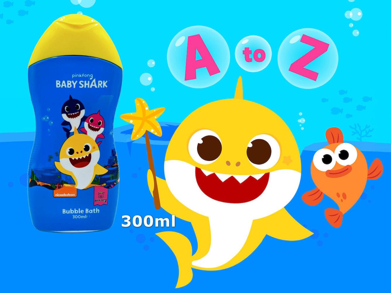 Гель для душута піна для ванни Pinkfong Baby Shark Bubble Bath 300 мл. Акули. Nickelodeon