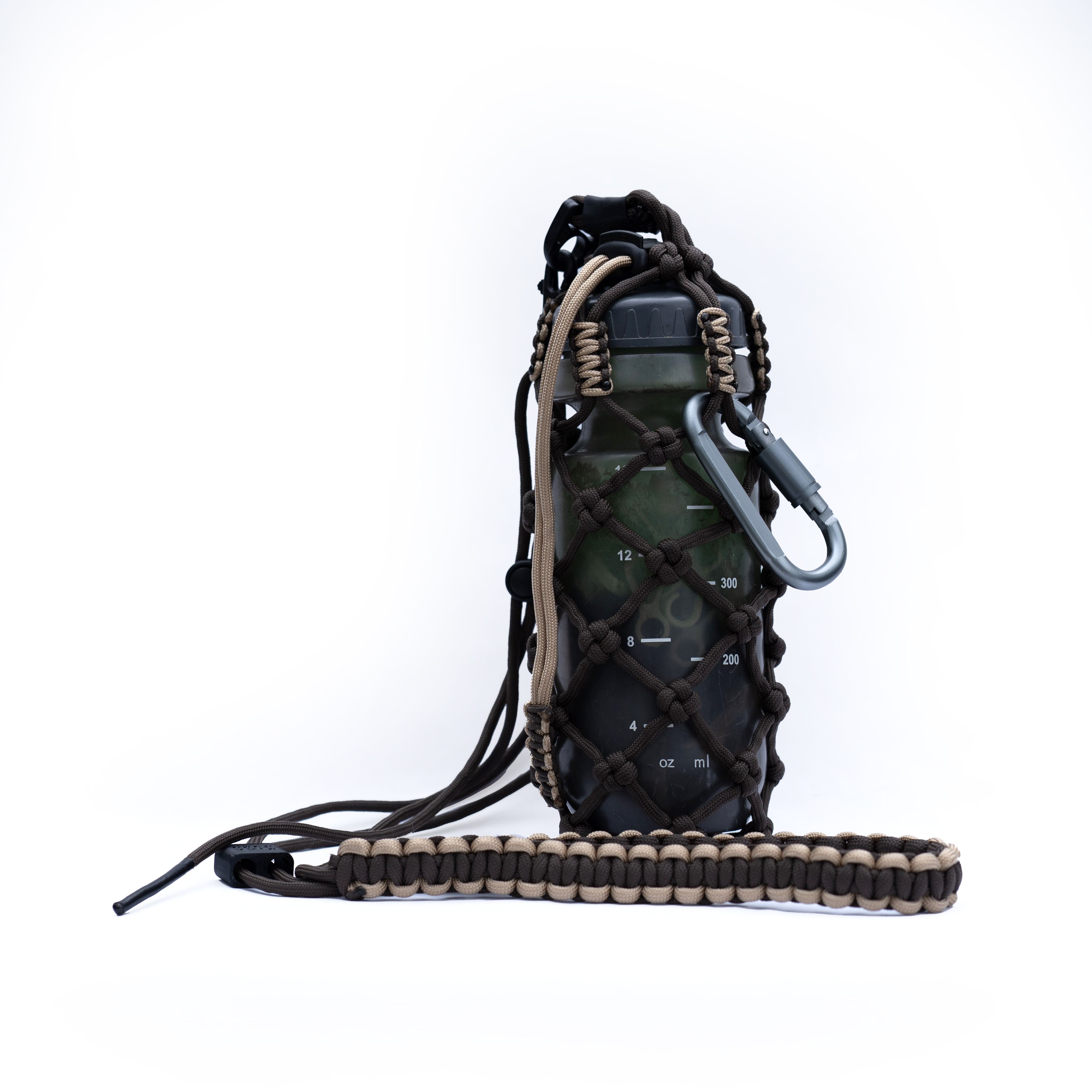 Cord Bottle Holder "Terrain" Parmeliella