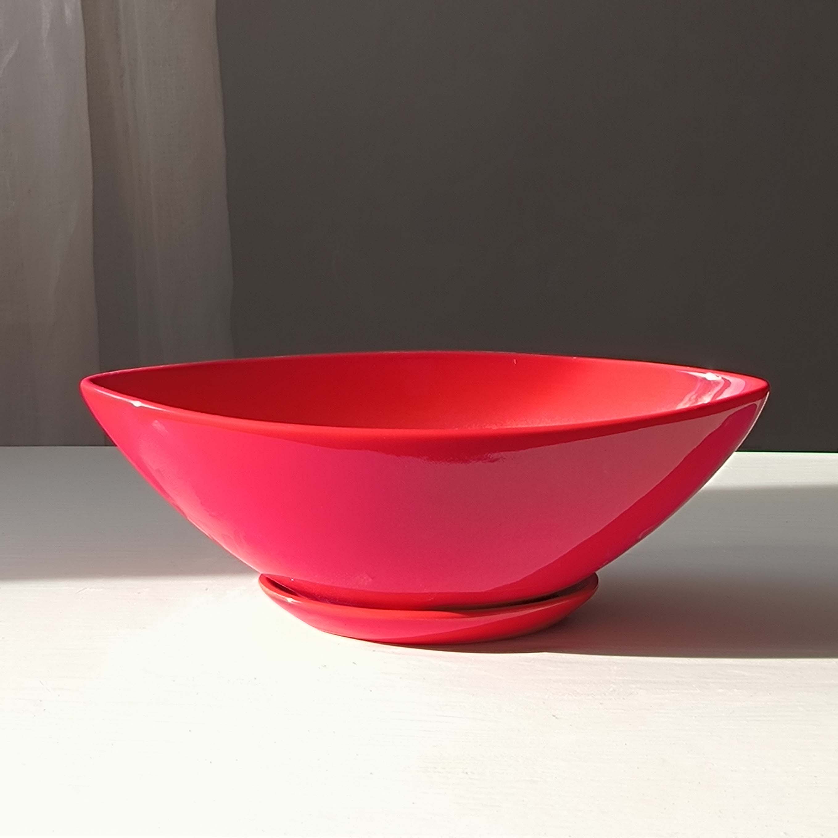 Горщик керамічний для квітів Човник 0,7 л Червоний p054