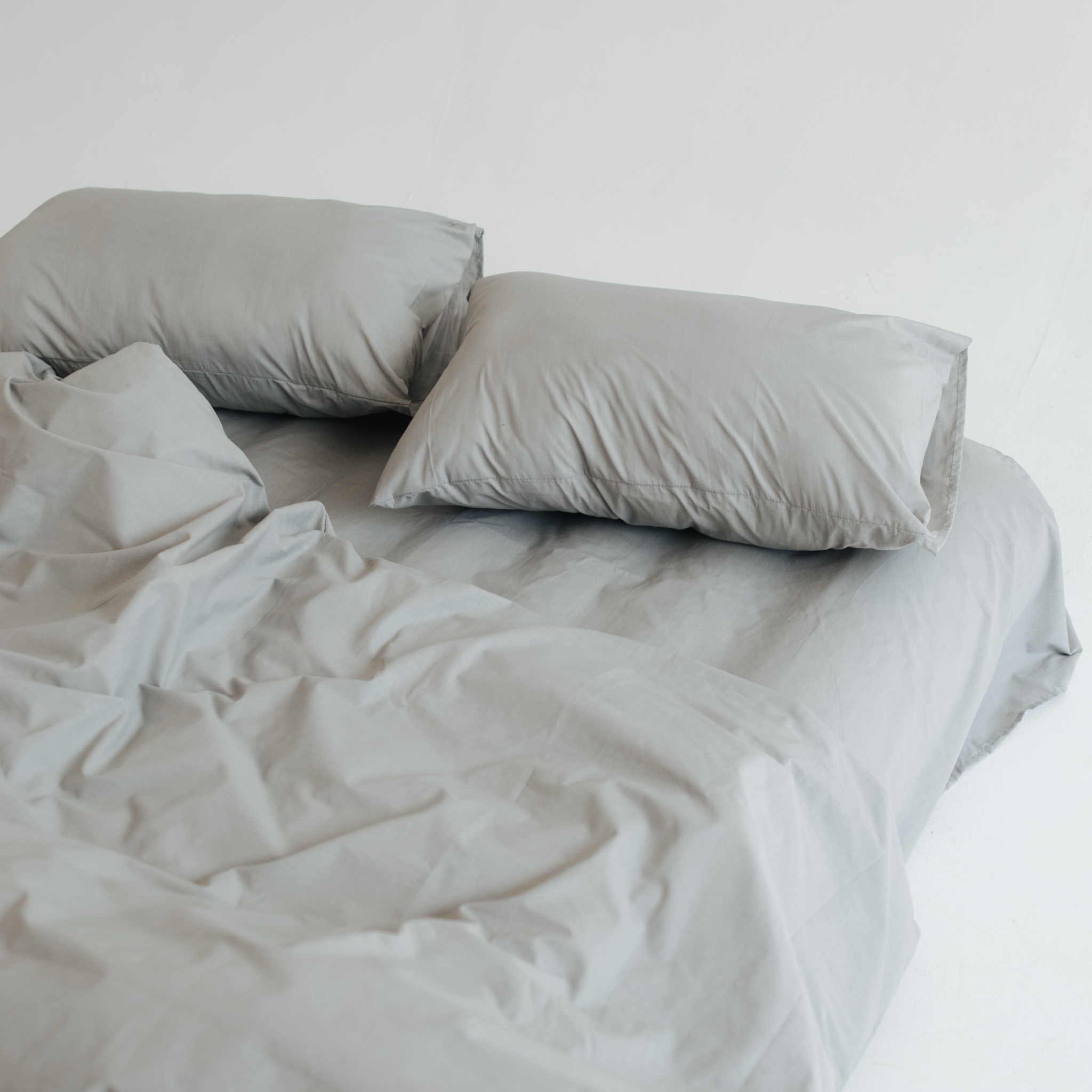 Постільний комплект Матова 100% бавовна Сірий