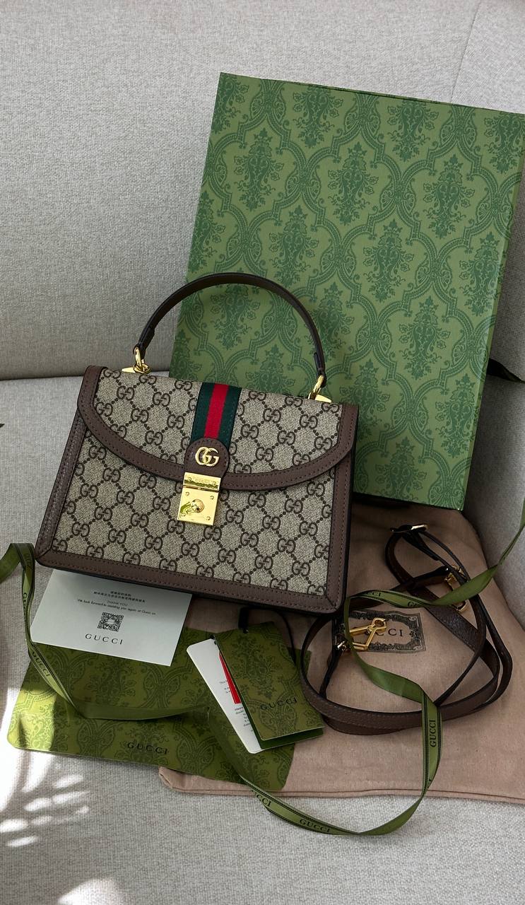 Gucci Ophidia Medium Top Handle Bag