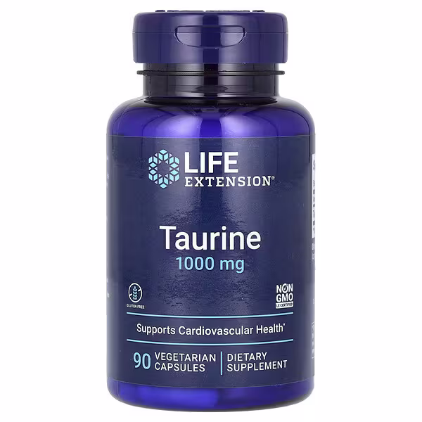 Life Extension, Taurine, 1,000 mg, 90 Vegetarian Capsules