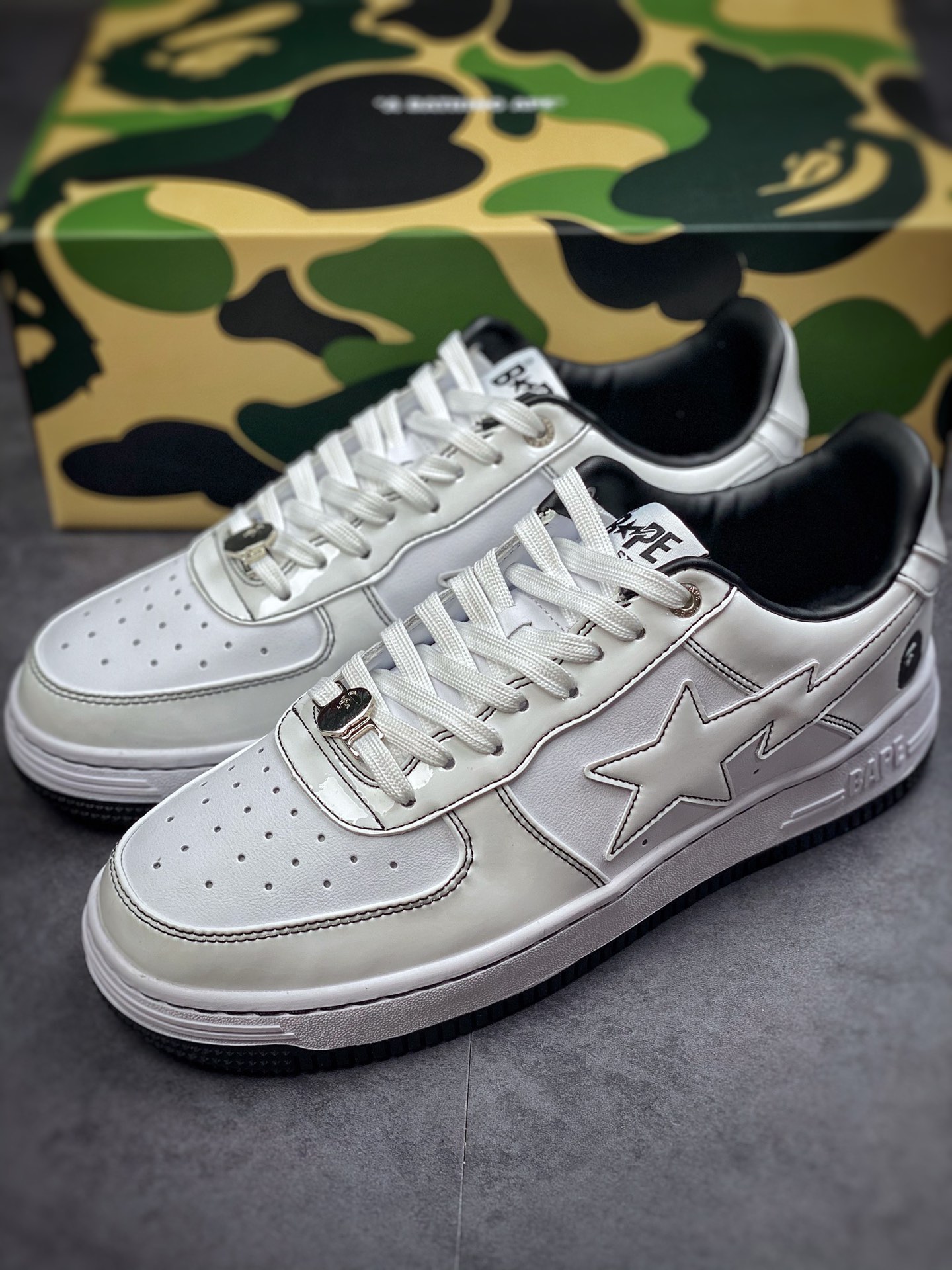 BAPE Sta Low classic leather